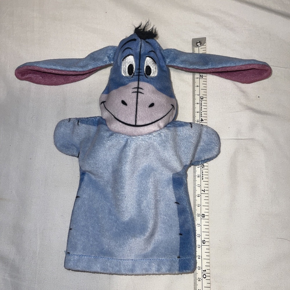 Eeyore Hand Puppet Disney Baby‎ Melissa and Doug 10"  Plush Blue Winnie the Pooh